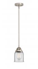  288-1S-SN-G52 - Bell - 1 Light - 5 inch - Brushed Satin Nickel - Cord hung - Mini Pendant