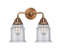  288-2W-AC-G184 - Canton - 2 Light - 14 inch - Antique Copper - Bath Vanity Light