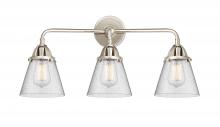  288-3W-PN-G64 - Cone - 3 Light - 24 inch - Polished Nickel - Bath Vanity Light