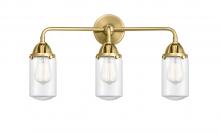  288-3W-SG-G312 - Dover - 3 Light - 23 inch - Satin Gold - Bath Vanity Light