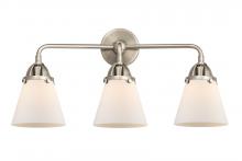  288-3W-SN-G61 - Cone - 3 Light - 24 inch - Brushed Satin Nickel - Bath Vanity Light