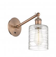  317-1W-AC-G1113 - Cobbleskill - 1 Light - 5 inch - Antique Copper - Sconce