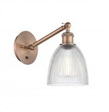  317-1W-AC-G382 - Castile - 1 Light - 6 inch - Antique Copper - Sconce