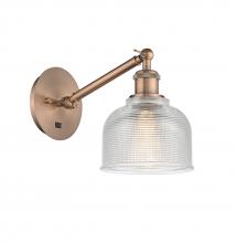  317-1W-AC-G412 - Dayton - 1 Light - 6 inch - Antique Copper - Sconce