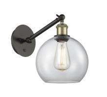  317-1W-BAB-G122-8 - Athens - 1 Light - 8 inch - Black Antique Brass - Sconce