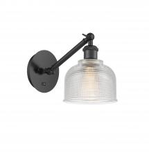  317-1W-BK-G412 - Dayton - 1 Light - 6 inch - Matte Black - Sconce