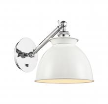  317-1W-PC-M14-W - Adirondack - 1 Light - 8 inch - Polished Chrome - Sconce