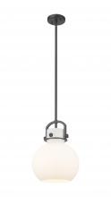  410-1SM-BK-G410-10WH - Newton Sphere - 1 Light - 10 inch - Matte Black - Mini Pendant