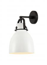  410-1W-BK-M412-8W - Newton Bell - 1 Light - 8 inch - Matte Black - Sconce