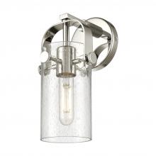  423-1W-PN-G423-7SDY - Pilaster II Cylinder - 1 Light - 7 inch Long Glass - Polished Nickel - Sconce