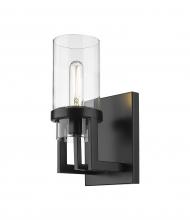  426-1W-BK-G426-8CL - Utopia - 1 Light - 5 inch - Matte Black - Sconce