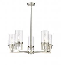  426-5CR-SN-G426-8CL - Utopia - 5 Light - 24 inch - Satin Nickel - Chandelier