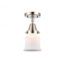  447-1C-PN-G181S - Canton - 1 Light - 6 inch - Polished Nickel - Flush Mount