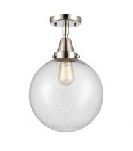  447-1C-PN-G204-10 - Beacon - 1 Light - 10 inch - Polished Nickel - Flush Mount