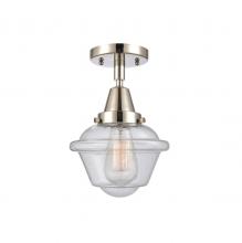  447-1C-PN-G534 - Oxford - 1 Light - 8 inch - Polished Nickel - Flush Mount