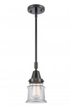  447-1S-BK-G182S-LED - Canton - 1 Light - 7 inch - Matte Black - Mini Pendant