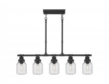  472-5I-TBK-G472-6SDY - Somers - 5 Light - 43 inch - Textured Black - Linear Pendant