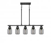  472-5I-WZ-G472-6SM - Somers - 5 Light - 43 inch - Weathered Zinc - Linear Pendant