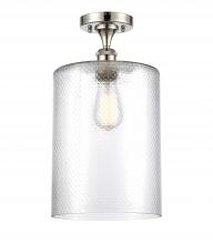  516-1C-PN-G112-L - Cobbleskill - 1 Light - 9 inch - Polished Nickel - Semi-Flush Mount