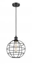  516-1P-BK-CE-10-BK - Lake Placid - 1 Light - 10 inch - Matte Black - Mini Pendant