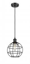  516-1P-BK-CE-8-BK - Lake Placid - 1 Light - 8 inch - Matte Black - Mini Pendant