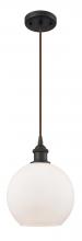  516-1P-OB-G121 - Athens - 1 Light - 8 inch - Oil Rubbed Bronze - Cord hung - Mini Pendant