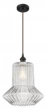  516-1P-OB-G212 - Springwater - 1 Light - 12 inch - Oil Rubbed Bronze - Cord hung - Mini Pendant