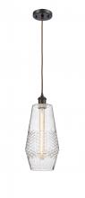  516-1P-OB-G684-7 - Windham - 1 Light - 7 inch - Oil Rubbed Bronze - Cord hung - Mini Pendant