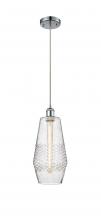  516-1P-PC-G684-7 - Windham - 1 Light - 7 inch - Polished Chrome - Cord hung - Mini Pendant