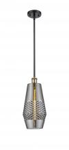  516-1S-BAB-G683-7 - Windham - 1 Light - 7 inch - Black Antique Brass - Mini Pendant