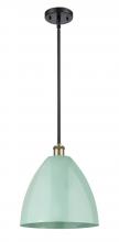  516-1S-BAB-MBD-12-SF - Plymouth - 1 Light - 12 inch - Black Antique Brass - Pendant