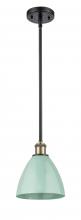  516-1S-BAB-MBD-75-SF - Plymouth - 1 Light - 8 inch - Black Antique Brass - Pendant