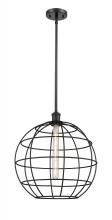  516-1S-BK-CE-16-BK - Lake Placid - 1 Light - 16 inch - Matte Black - Mini Pendant