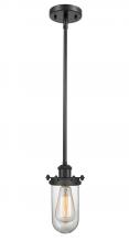  516-1S-BK-232-CL - Kingsbury - 1 Light - 4 inch - Matte Black - Mini Pendant