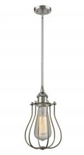  516-1S-SN-CE513 - Muselet - 1 Light - 6 inch - Brushed Satin Nickel - Mini Pendant