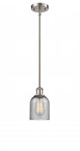  516-1S-SN-G257 - Caledonia - 1 Light - 5 inch - Brushed Satin Nickel - Mini Pendant