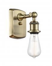  516-1W-AB - Bare Bulb - 1 Light - 5 inch - Antique Brass - Sconce