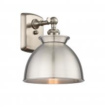  516-1W-SN-M14-SN - Adirondack - 1 Light - 8 inch - Brushed Satin Nickel - Sconce