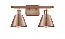  516-2W-AC-M8 - Smithfield - 2 Light - 17 inch - Antique Copper - Bath Vanity Light