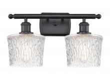  516-2W-BK-G402 - Niagara - 2 Light - 17 inch - Matte Black - Bath Vanity Light