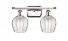  516-2W-PN-G462-6 - Norfolk - 2 Light - 16 inch - Polished Nickel - Bath Vanity Light