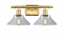  516-2W-SG-G132 - Orwell - 2 Light - 18 inch - Satin Gold - Bath Vanity Light