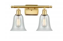  516-2W-SG-G2812 - Hanover - 2 Light - 16 inch - Satin Gold - Bath Vanity Light