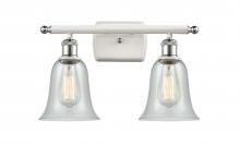  516-2W-WPC-G2812 - Hanover - 2 Light - 16 inch - White Polished Chrome - Bath Vanity Light