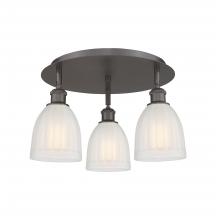  516-3C-OB-G441 - Brookfield - 3 Light - 18 inch - Oil Rubbed Bronze - Flush Mount