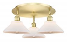  516-3C-SG-G131 - Orwell - 3 Light - 20 inch - Satin Gold - Flush Mount