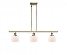  516-3I-AB-G91 - Fenton - 3 Light - 36 inch - Antique Brass - Stem Hung - Island Light