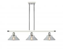  516-3I-WPC-G132 - Orwell - 3 Light - 36 inch - White Polished Chrome - Cord hung - Island Light