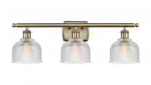  516-3W-AB-G412 - Dayton - 3 Light - 26 inch - Antique Brass - Bath Vanity Light