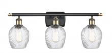  516-3W-BAB-G292 - Salina - 3 Light - 26 inch - Black Antique Brass - Bath Vanity Light